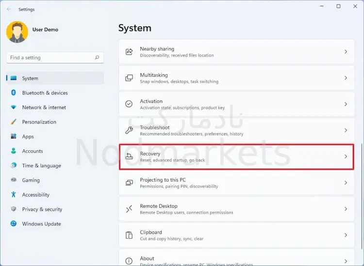 نحوه بوت شدن در Safe Mode با Settings در ویندوز 11